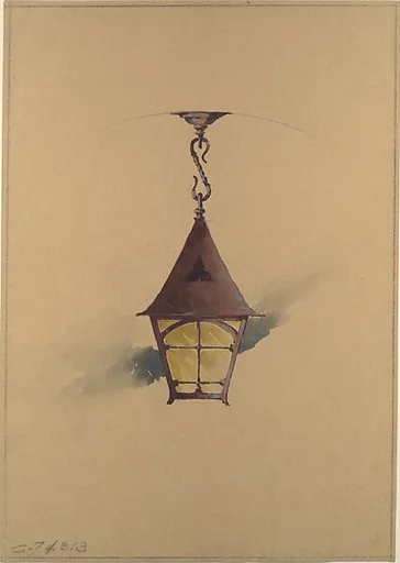 Design for hanging light fixture