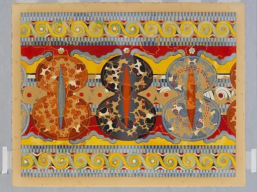 Reproduction of the "Shield frieze" fresco