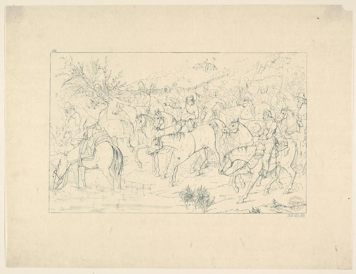 General Stuart's Return from Pennsylvania, from "Confederate War Etchings" — Adalbert John Volck