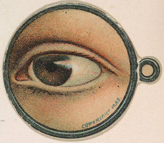 Monocle and Eye (brown), from Jocular Ocular series (N221) issued by Kinney Bros. — Kinney Brothers Tobacco Company