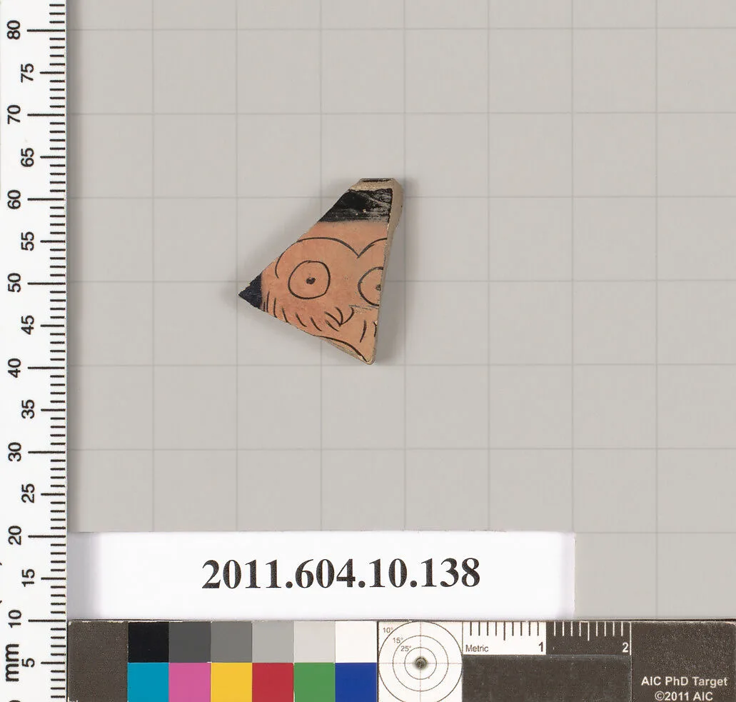Terracotta fragment of a skyphos (deep drinking cup) — Unknown