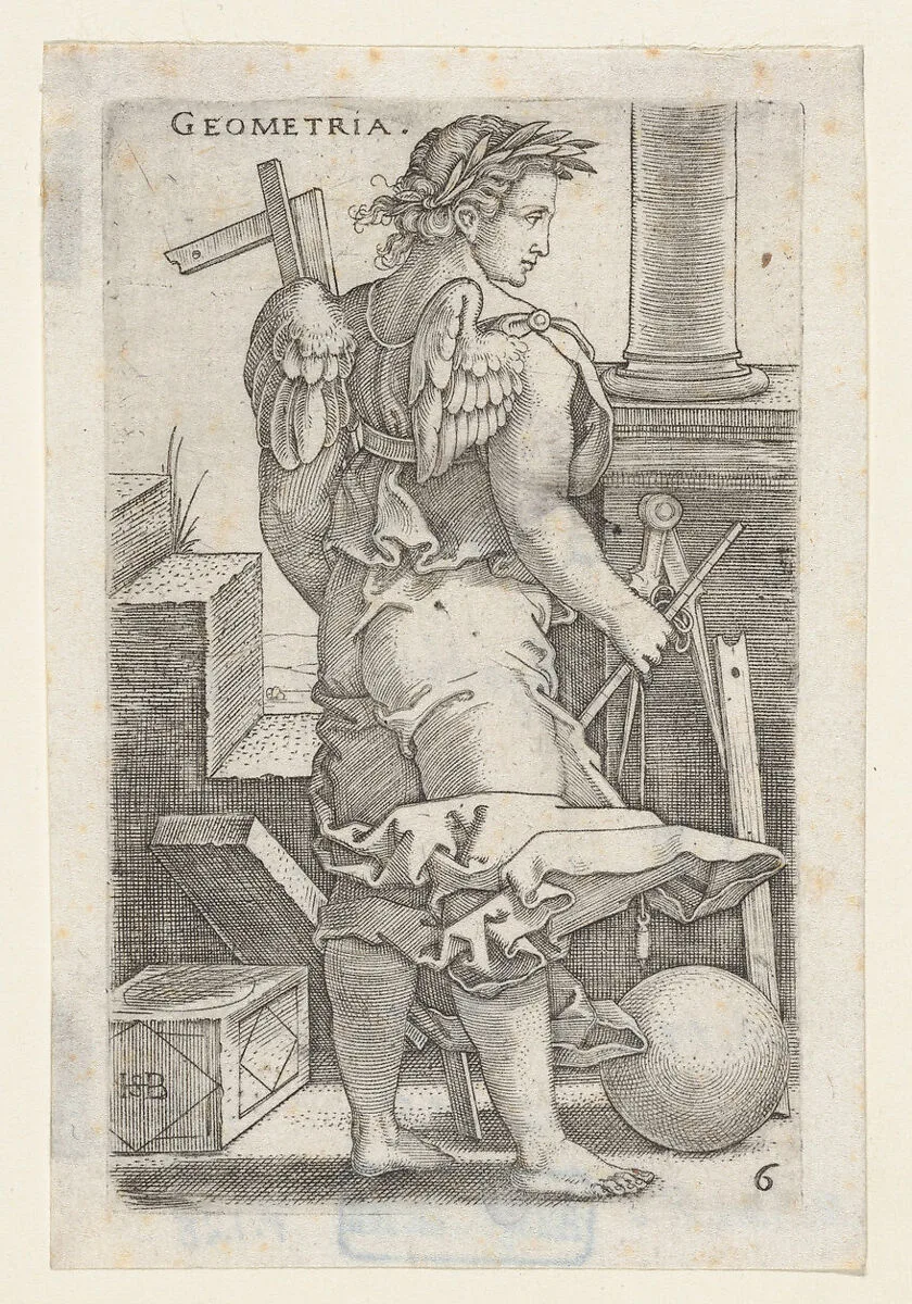 Geometria, from "The Seven Liberal Arts" — Sebald Beham