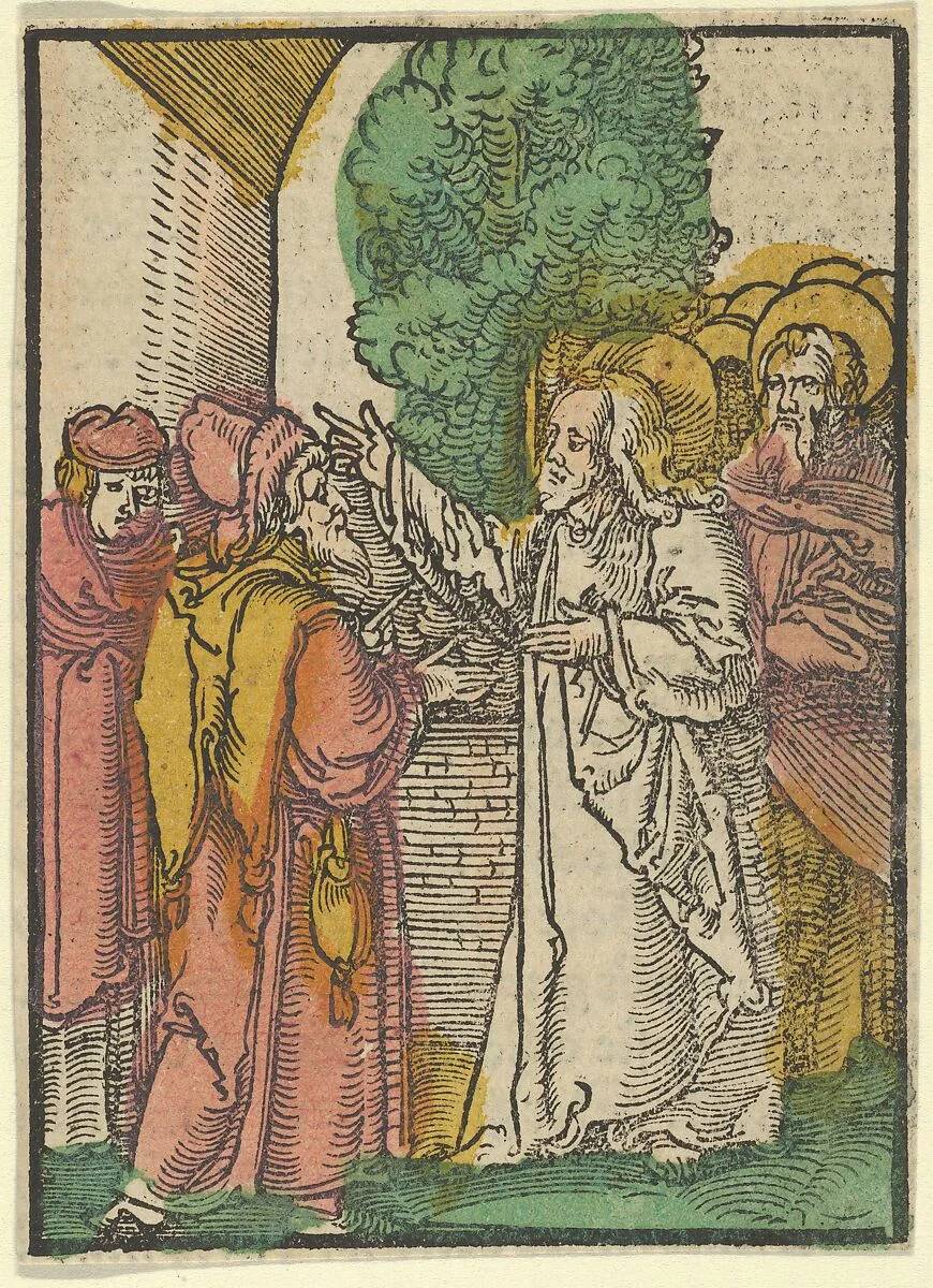 Parable of the Pharisees and the Tax-Collector, from Das Plenarium — Hans Schäufelein|Adam Petri