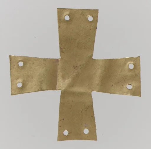 Gold Appliqué in the Form of a Cross