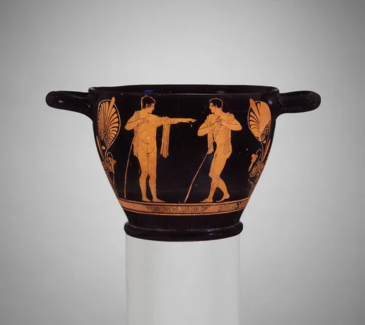 Terracotta skyphos (deep drinking cup)
