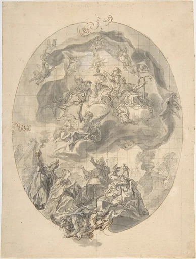 Veneration of the Eucharist by the Peoples of the World (Allegories of the Four Continents)