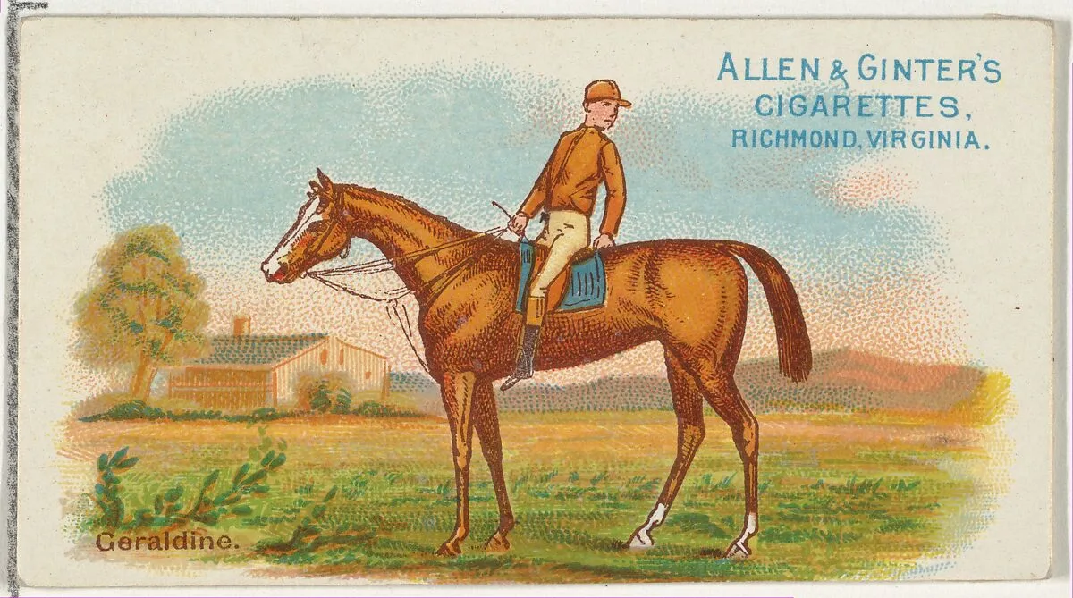 Geraldine, from The World's Racers series (N32) for Allen & Ginter Cigarettes — Allen & Ginter|Lindner, Eddy & Claus
