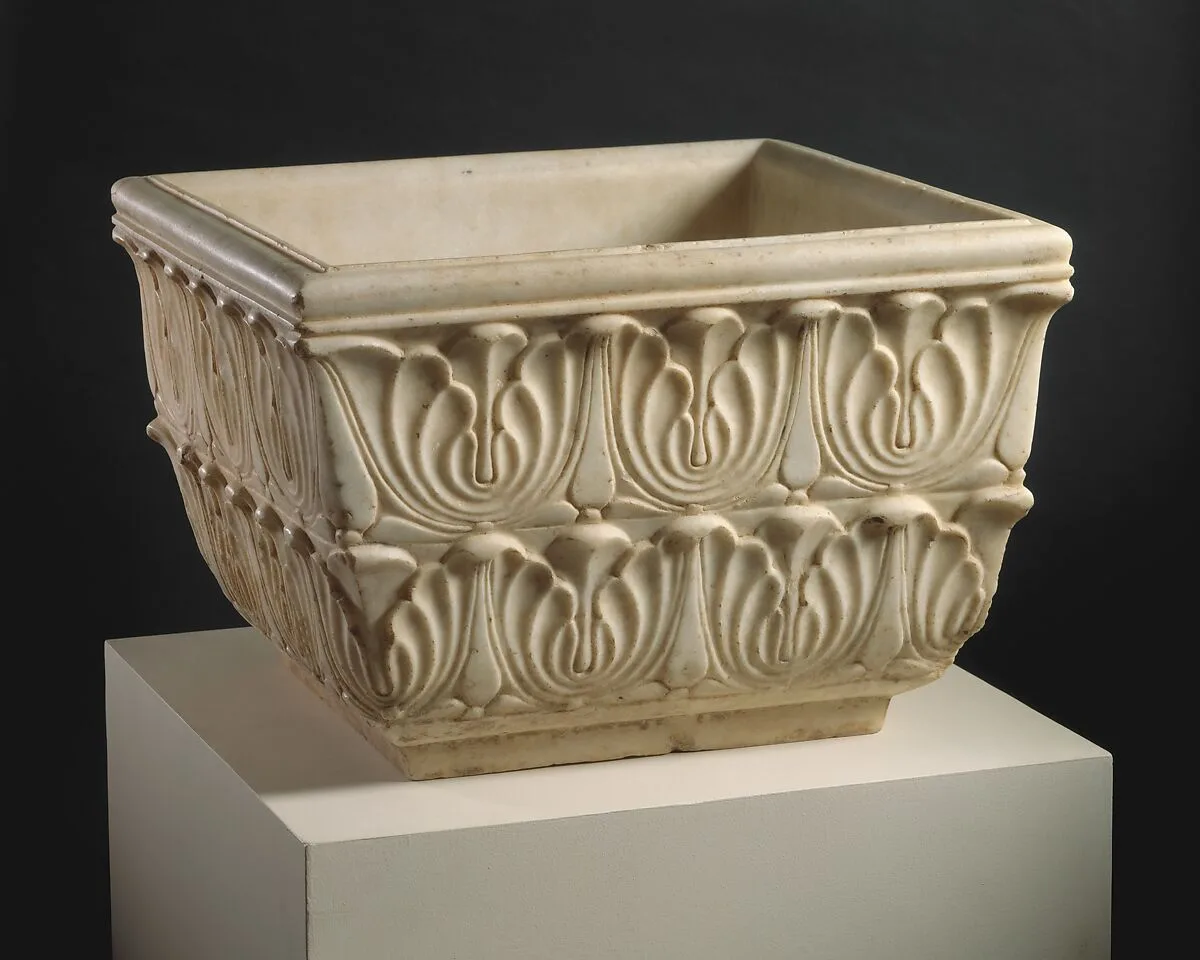 Basin with Stylized Lotus Blossoms — Unknown