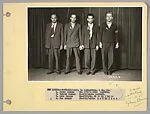 [James Canino, Roland Canino, Mike DeMaro, and Joe Botion; Full-Length Mugshot from the Chicago Police Department]