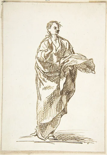 Standing Male Saint (an Apostle?)