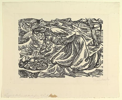 Kneeling Women with Dead Child (Kniende Frau mit Sterbendem Kind)