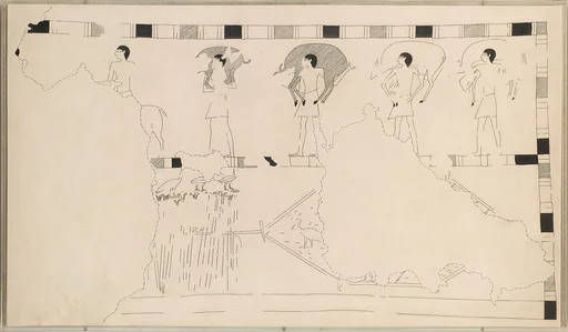 Offering Procession and Netting Fowl, Tomb of Djari