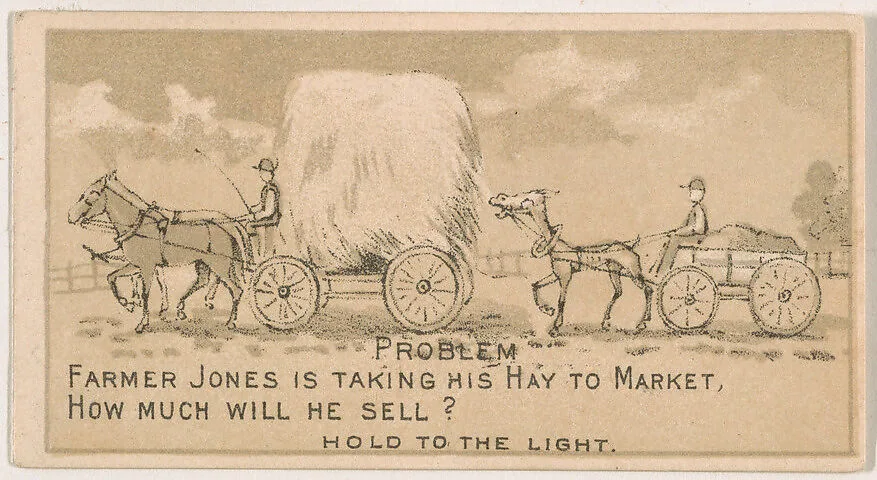 Problem, from the Magic Changing Cards series (N223) issued by Kinney Tobacco Company — Kinney Brothers Tobacco Company