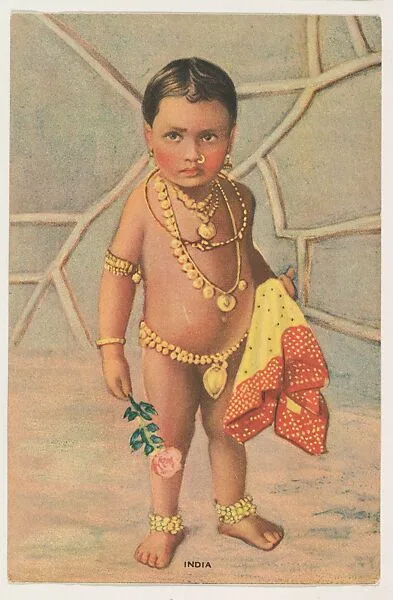 India, insert card from the Children, Holidays, Etc. series (D23), issued by the Weber Baking Company — Weber Baking Company
