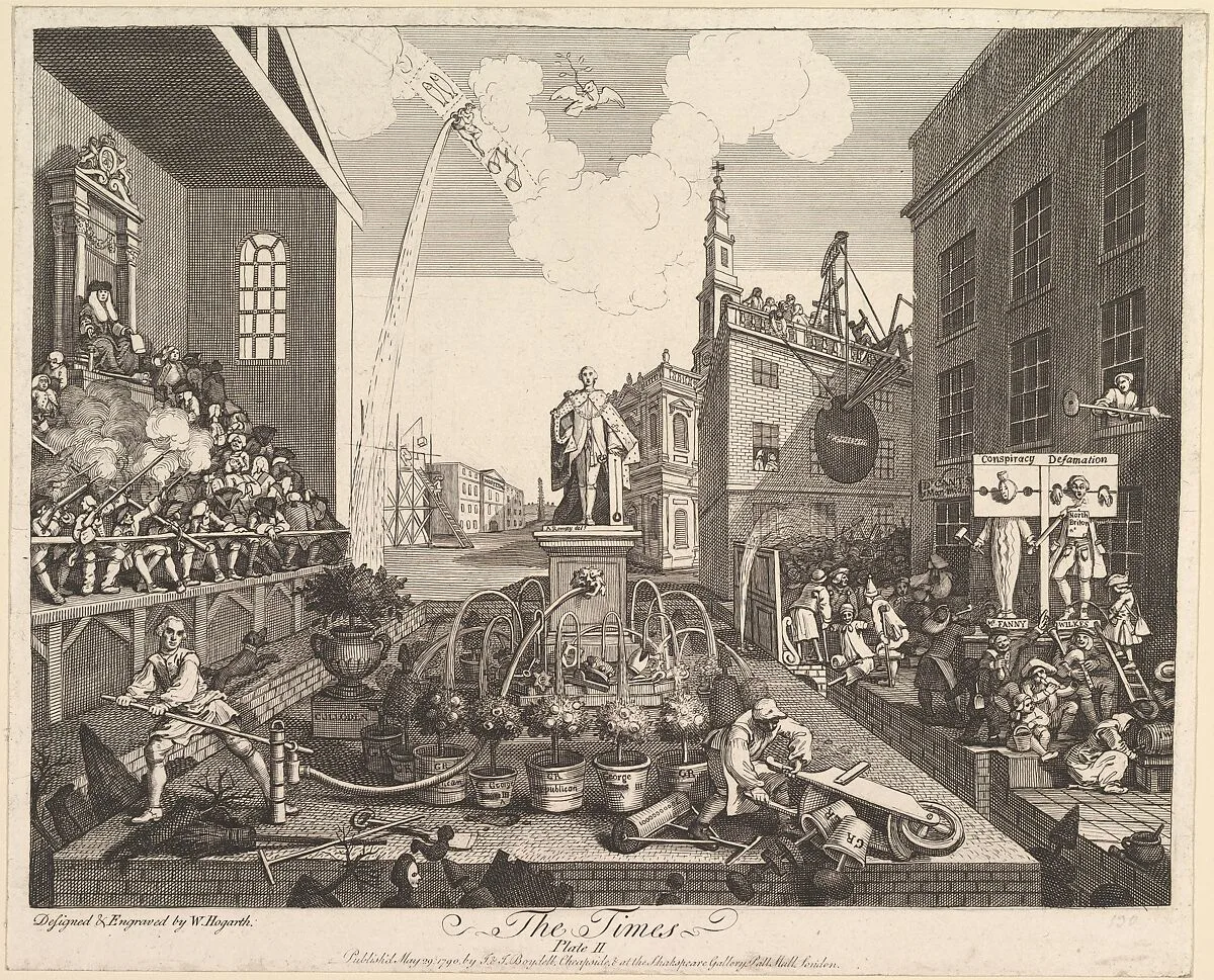 The Times, Plate 2 — William Hogarth|John & Josiah Boydell