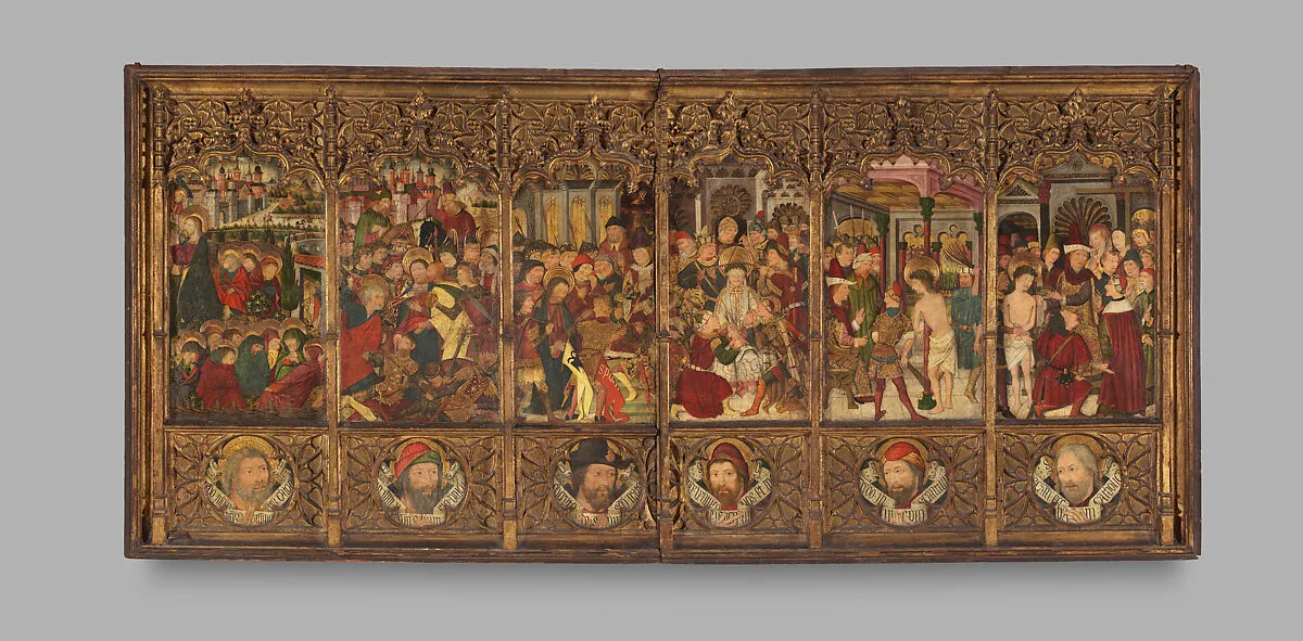 Altarpiece (retablo) with Scenes from the Passion — Master Morata
