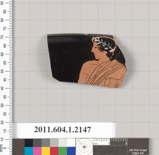 Terracotta rim fragment of a kylix (drinking cup)