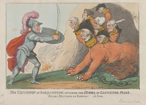 The Champion of Oakhampton, Attacking the Hydra of Gloucester Place