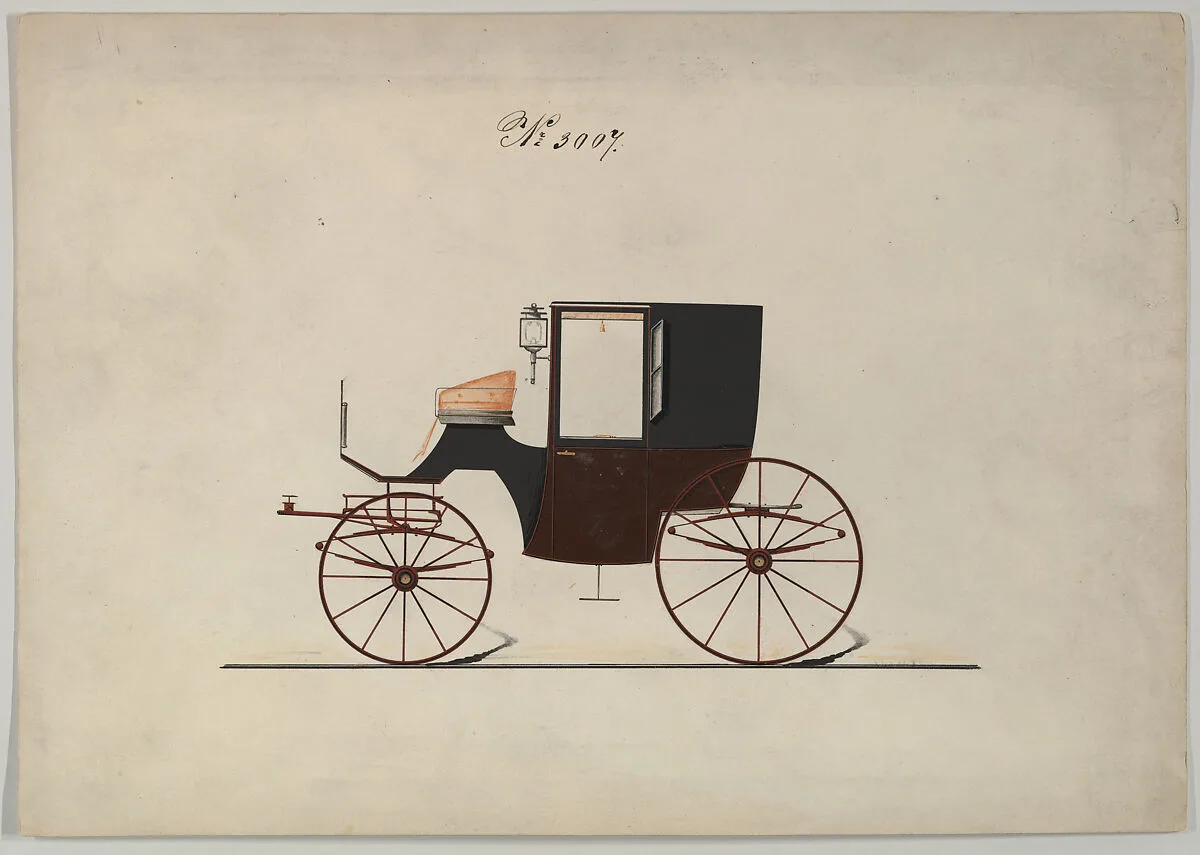 Design for Brougham, no. 3007 — Brewster & Co.