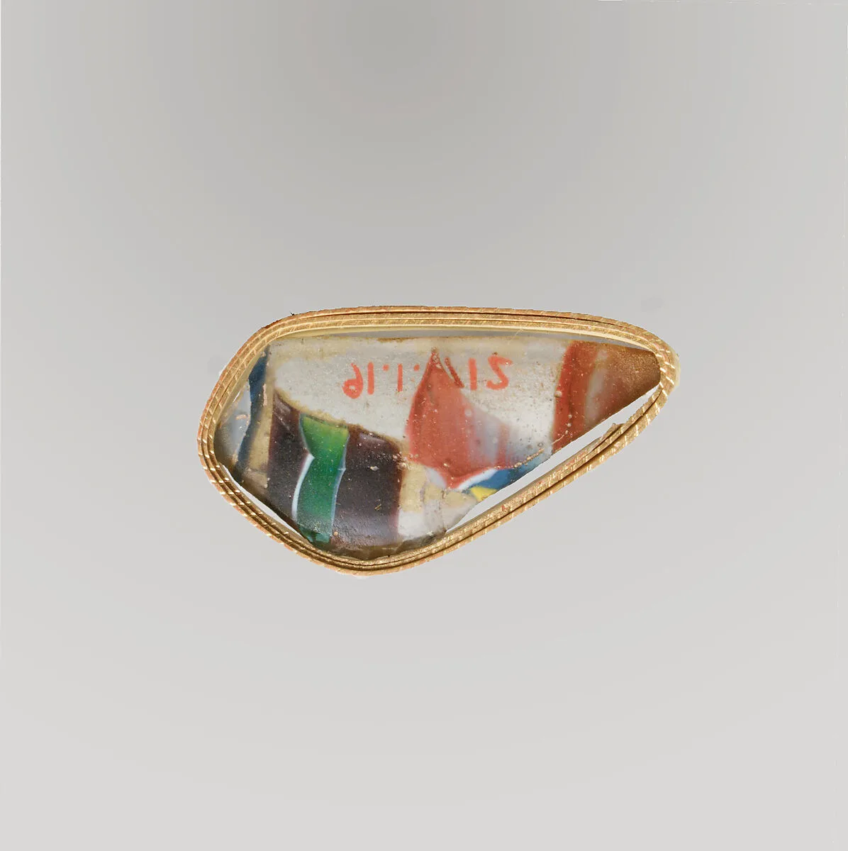 Glass mosaic bowl fragment — Unknown