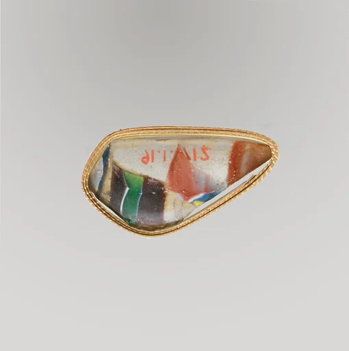 Glass mosaic bowl fragment