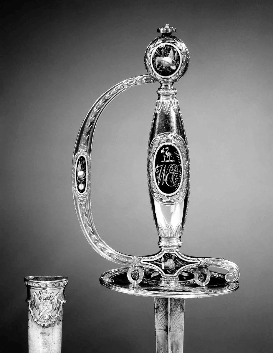 Presentation Smallsword with Scabbard of Captain W. E. Cracraft — James Morisset