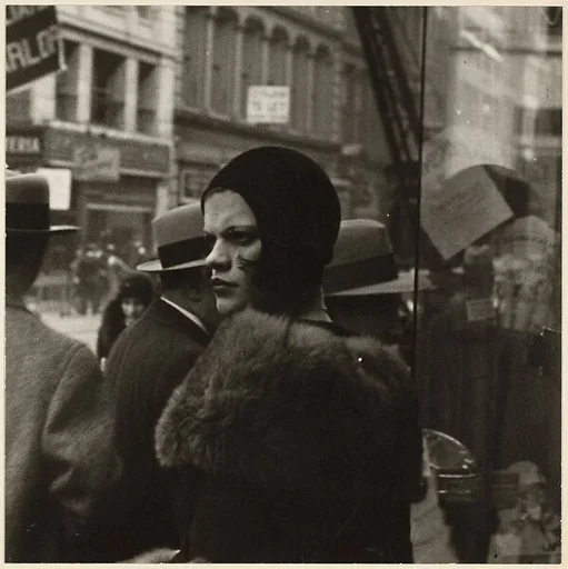 Girl in Fulton Street, New York