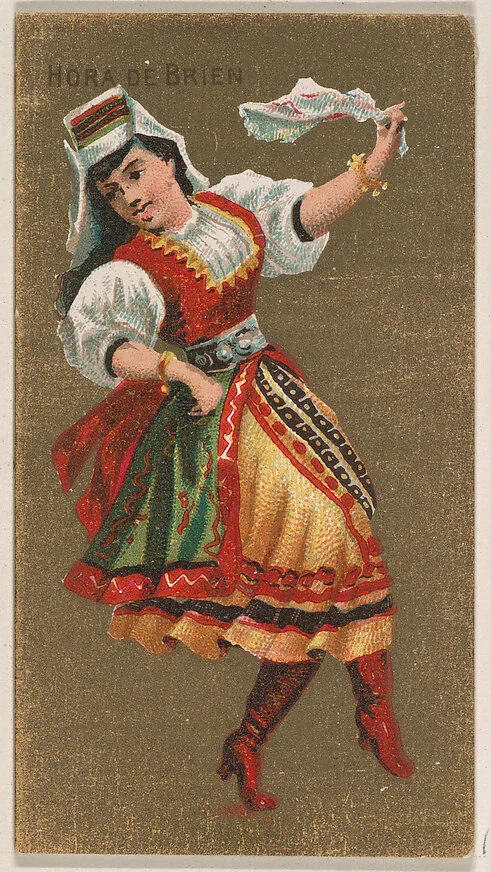 Hora De Brien, from National Dances (N225, Type 2) issued by Kinney Bros. — Kinney Brothers Tobacco Company