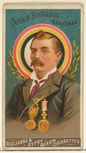 Captain Bogardus, Marksman, from the Goodwin Champion series for Old Judge and Gypsy Queen Cigarettes