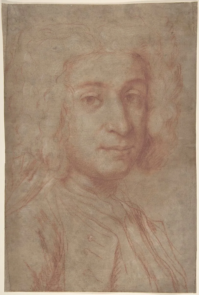 Portrait of a Man (recto); A Male Torso in Jacket and the Head of a Child (verso) — Giuseppe Ghislandi ("Fra Vittore Galgario")