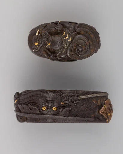 Sword-Hilt Collar and Pommel (Fuchigashira)