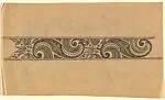 Horizontal Frieze with Pattern of Alternating S-Scrolls and Decorative Plants — Anonymous, French, 20th century