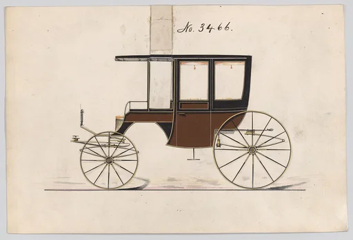Design for 6 seat Rockaway, no. 3466