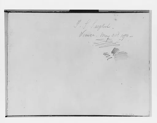 First Page of Switzerland 1870 Sketchbook