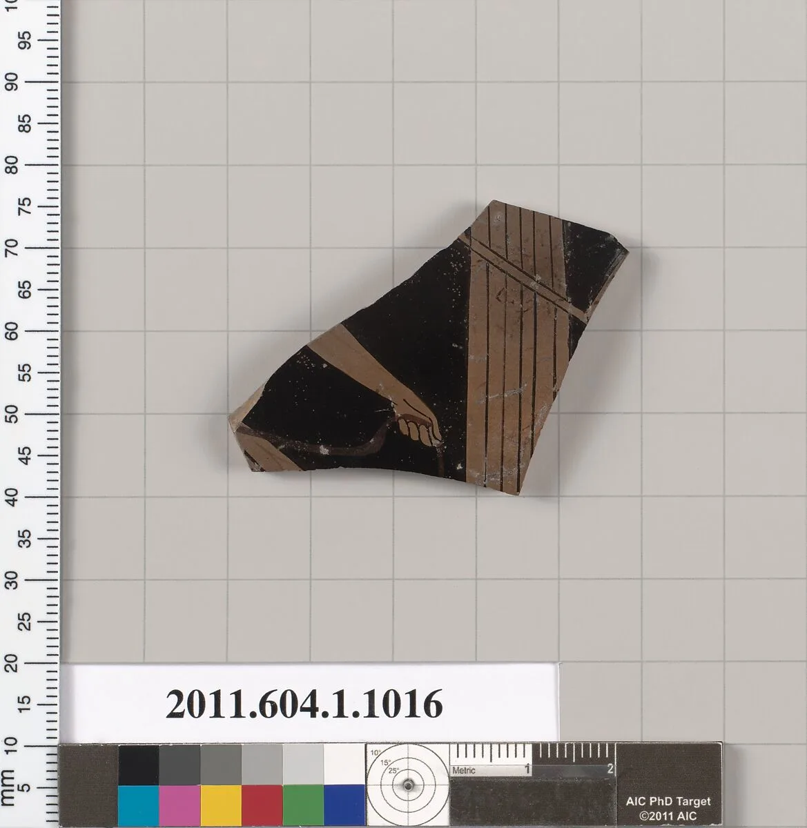 Terracotta fragment of a kylix (drinking cup) — Unknown