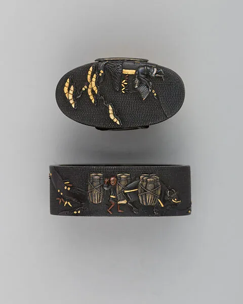 Sword-Hilt Collar and Pommel (Fuchigashira) — Unknown