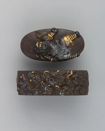 Sword-Hilt Collar and Pommel (Fuchigashira)