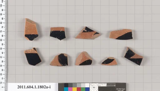 Terracotta rim fragments of kylikes(drinking cups)