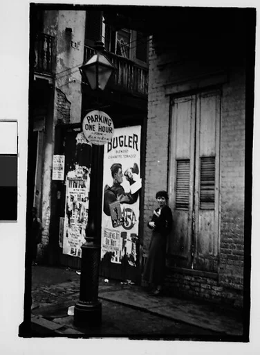 [Jane Ninas on Sidewalk in French Quarter, New Orleans, Louisiana]