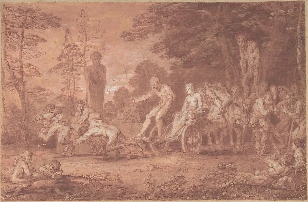 The Stalled Procession — Claude Gillot