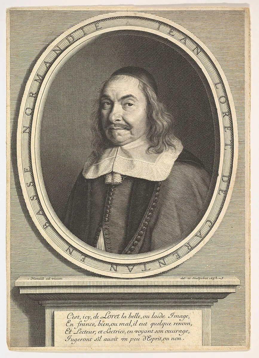 Portrait of Jean Loret — Robert Nanteuil