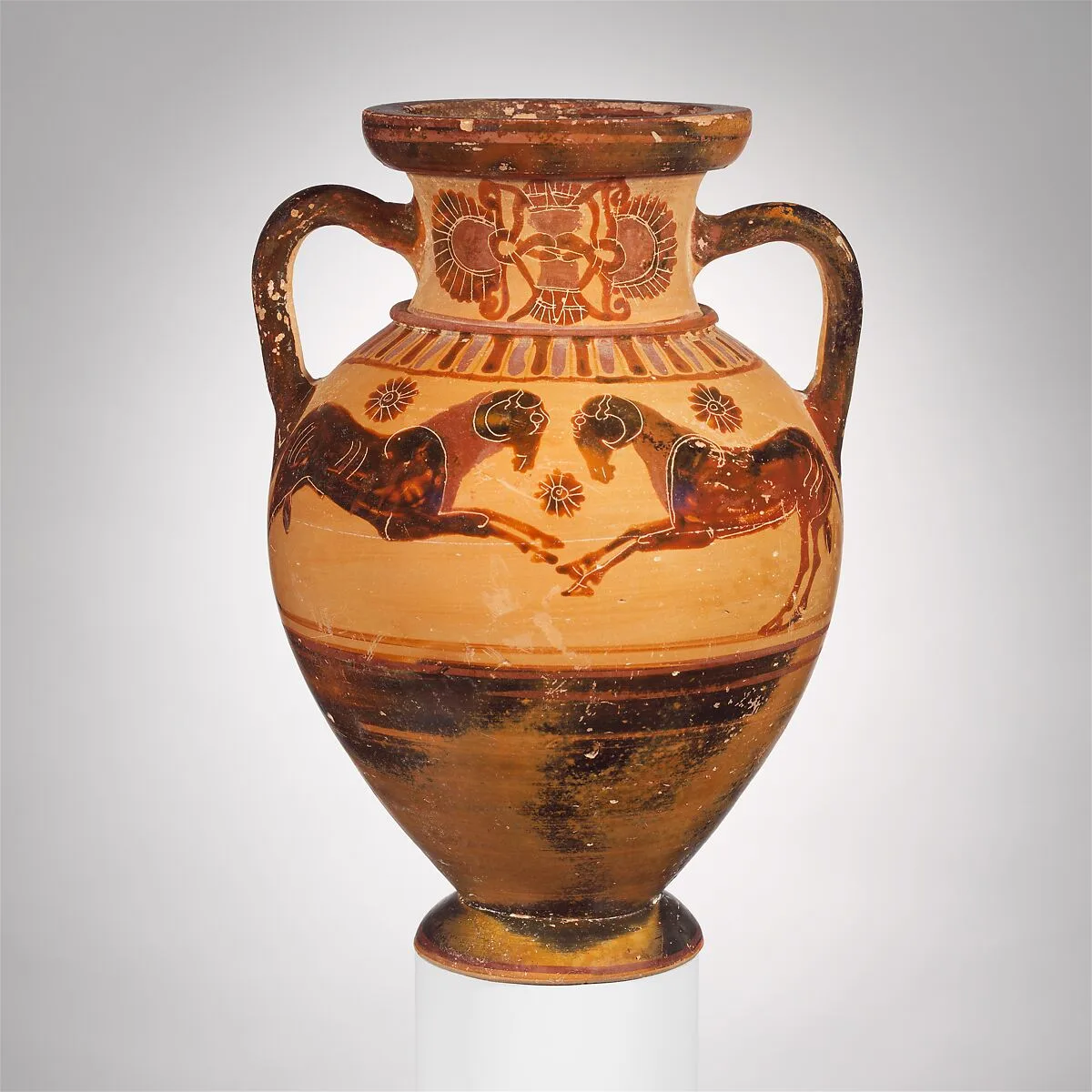 Terracotta neck-amphora (storage jar) — Prometheus Painter