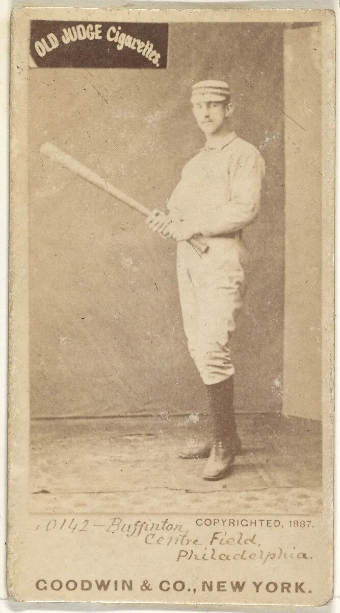 Charles G. Buffington, Center Field, Philadelphia, from the Old Judge series (N172) for Old Judge Cigarettes — Goodwin & Company