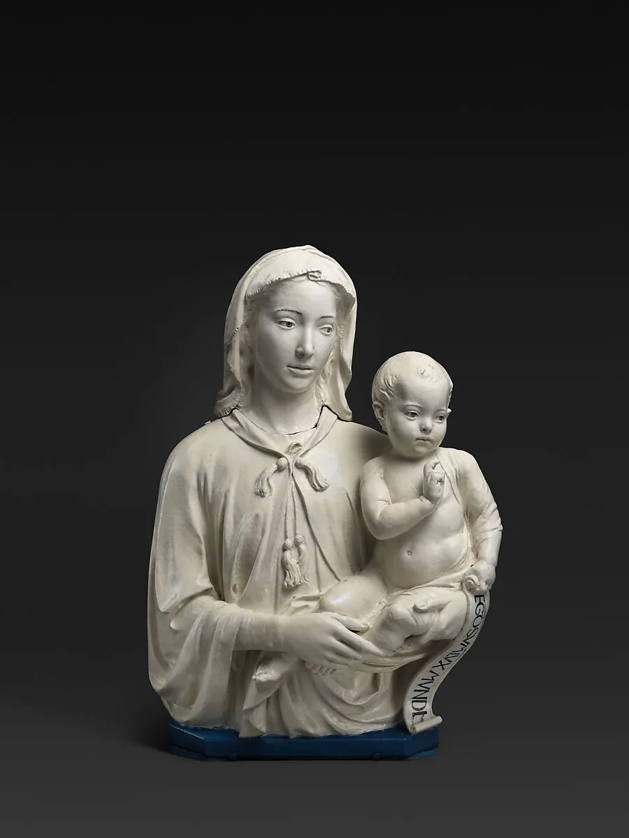 Madonna and Child with Scroll — Luca della Robbia