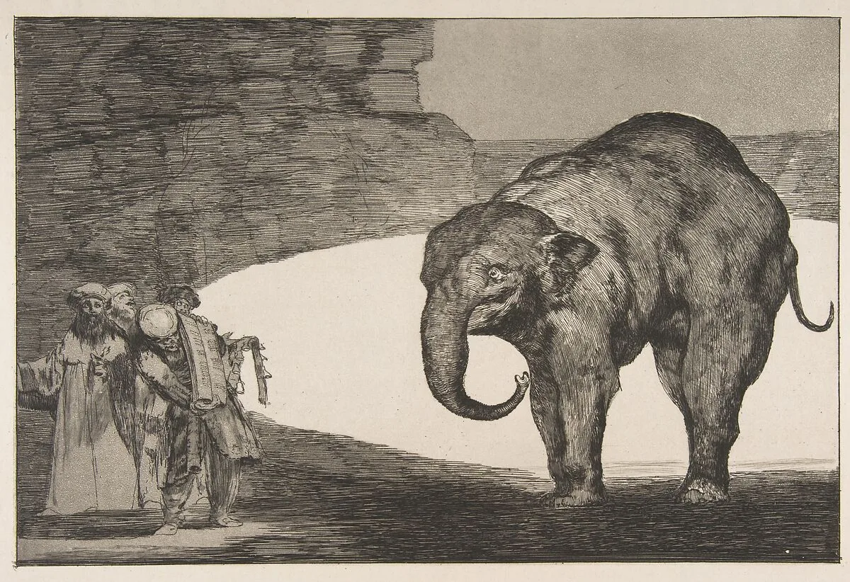 'Animal Folly' from the 'Disparates' (Follies / Irrationalities) — Goya (Francisco de Goya y Lucientes)