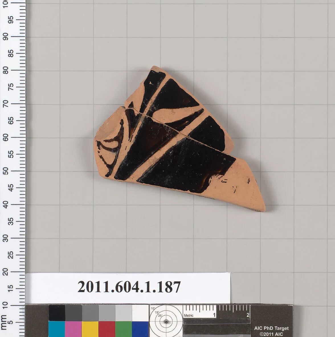Terracotta fragment of a kylix (drinking cup) — Unknown