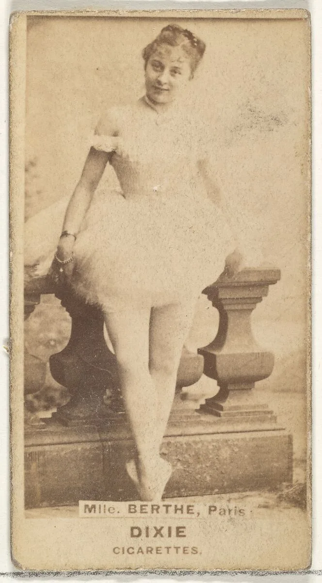 Mlle. Berthe, Paris, from the Actors and Actresses series (N45, Type 1) for Dixie Cigarettes — Allen & Ginter