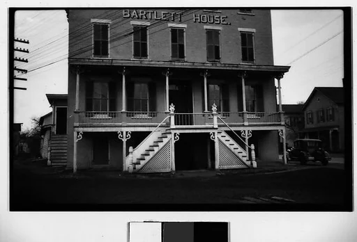 [Bartlett House Hotel Façade, Ghent, New York]