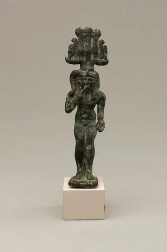 Child god with hemhem crown