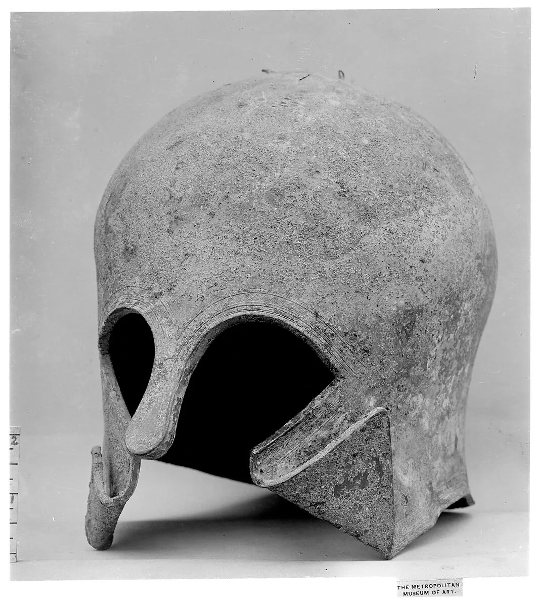 Bronze helmet of the Corinthian type — Unknown
